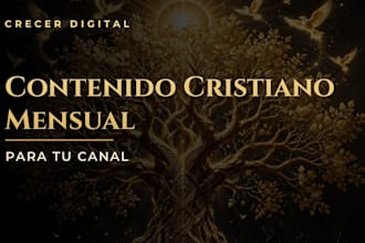 create a monthly content pack for your christian page, scripts included