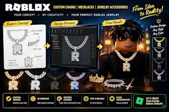 custom 3d roblox chains roblox jewellery roblox chain roblox necklace