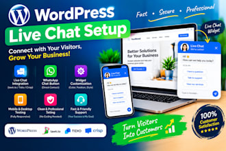 set up wordpress live chat and whatsapp chat button