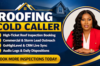 do cold calling for roofing contractors to book inspections