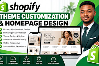 customize your shopify theme and design your homepage