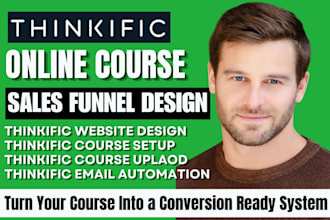 setup thinkific website course thinkific sales funnel zapier email automation