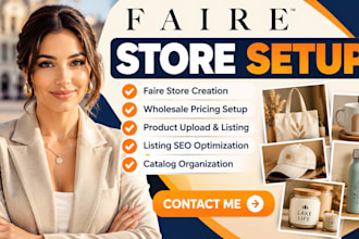 design faire store upload products set wholesale pricing and listing SEO