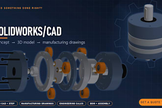 design complex mechanical parts and assemblies in solidworks
