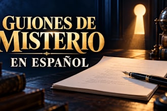 write original mystery and suspense scripts in spanish