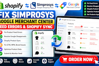 fix simprosys google merchant center feed errors and shopify product sync