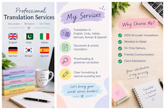 offer professional language translation and proofreading services