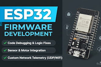 develop and debug esp32 firmware for robotics