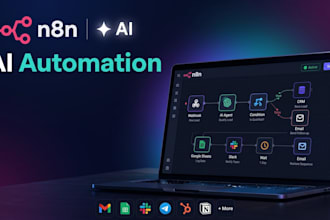 build custom n8n lead qualification bots and automated workflows