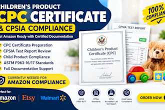 be your CPC cpsia compliance consultant for amazon