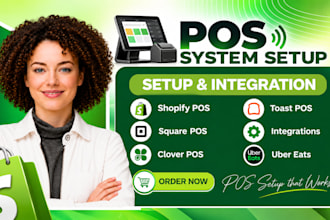 setup square pos website, toast pos, clover pos, pos integration, lightspeed
