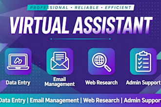 be your reliable virtual assistance for data entry admin task
