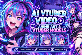 create ai anime art, vtuber models and ai vtuber videos