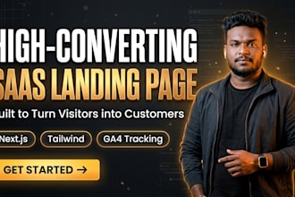 build a high converting saas landing page in nextjs