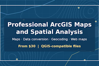 create professional gis maps and spatial analysis in arcgis or qgis