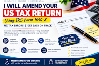 do US tax filing, amend US tax return using irs form 1040x, fix tax errors