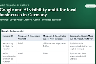 audit the google and ai visibility of your local business in germany