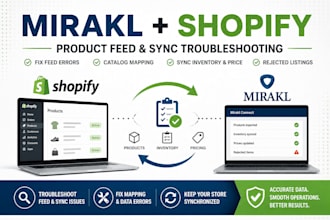 troubleshoot mirakl shopify product feed and sync errors