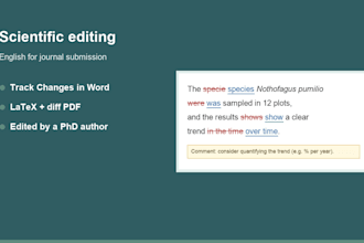 edit your scientific paper in english for journal submission