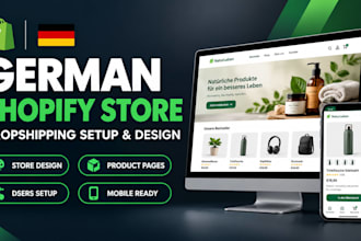 design or redesign a german shopify store for local buyers