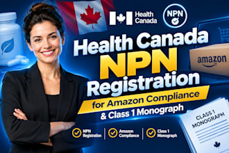 do health canada npn registration for amazon compliance and class 1 monograph
