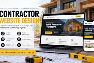 design construction, roofing, plumbing, contractor website