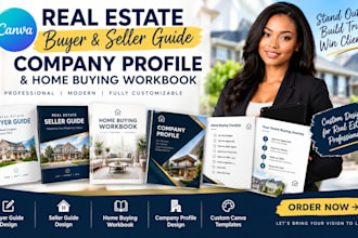 design canva real estate buyer seller guide company profile home buying workbook
