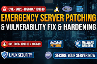 patch php2shell cves, fix php vulnerabilities, and harden linux servers