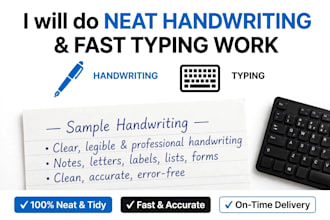 do fast typing and handwriting work for assignment