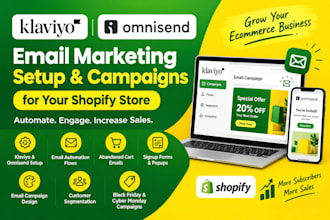 setup ecommerce email marketing with klaviyo and omnisend
