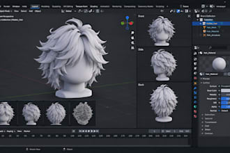 model custom roblox fluffy and layered hair