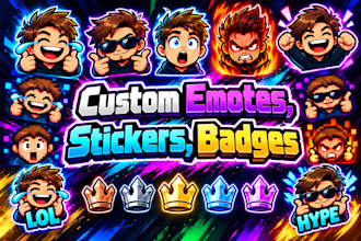 create custom twitch emotes and sub badges for youtube and discord