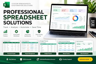 design a custom low budget spreadsheet for you