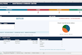 build a custom excel maintenance and work order tracker