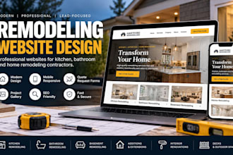 design a professional remodeling contractor website