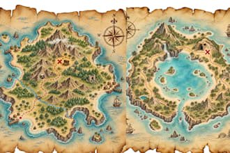 design custom fantasy world map, dnd map, kingdom map, rpg map for campaign