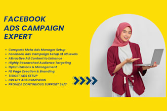 be your facebook ads campaign specialist for increase sales