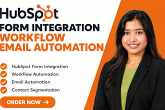 build hubspot form integration workflow email automation contact management