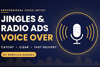 record a catchy jingle or radio advertisement voice over