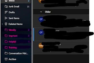 organise your outlook email, and categorise them for easier use