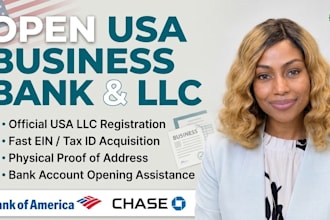 register llc, ein, proof of address, and USA bank account