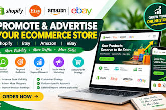 promote and advertise shopify etsy amazon ebay store to boost sales