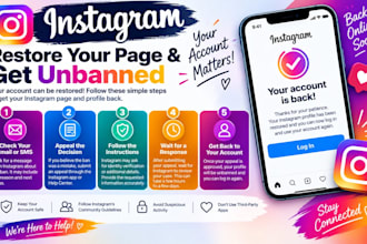 restore instagram page, ig profile unbanning issues