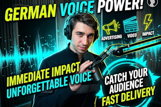 record a german voice over with a professional voice