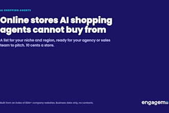 find online stores that ai shopping agents cannot buy from in your niche