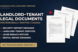 draft a canadian landlord tenant dispute letter