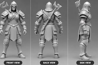 create custom 3d miniature stl models for tabletop 3d printing
