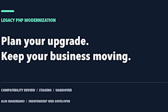 audit your legacy PHP app and plan a PHP 8 upgrade