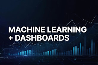 build a machine learning model and interactive dashboard for your data
