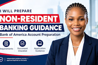 prepare non residents banking through bank of america